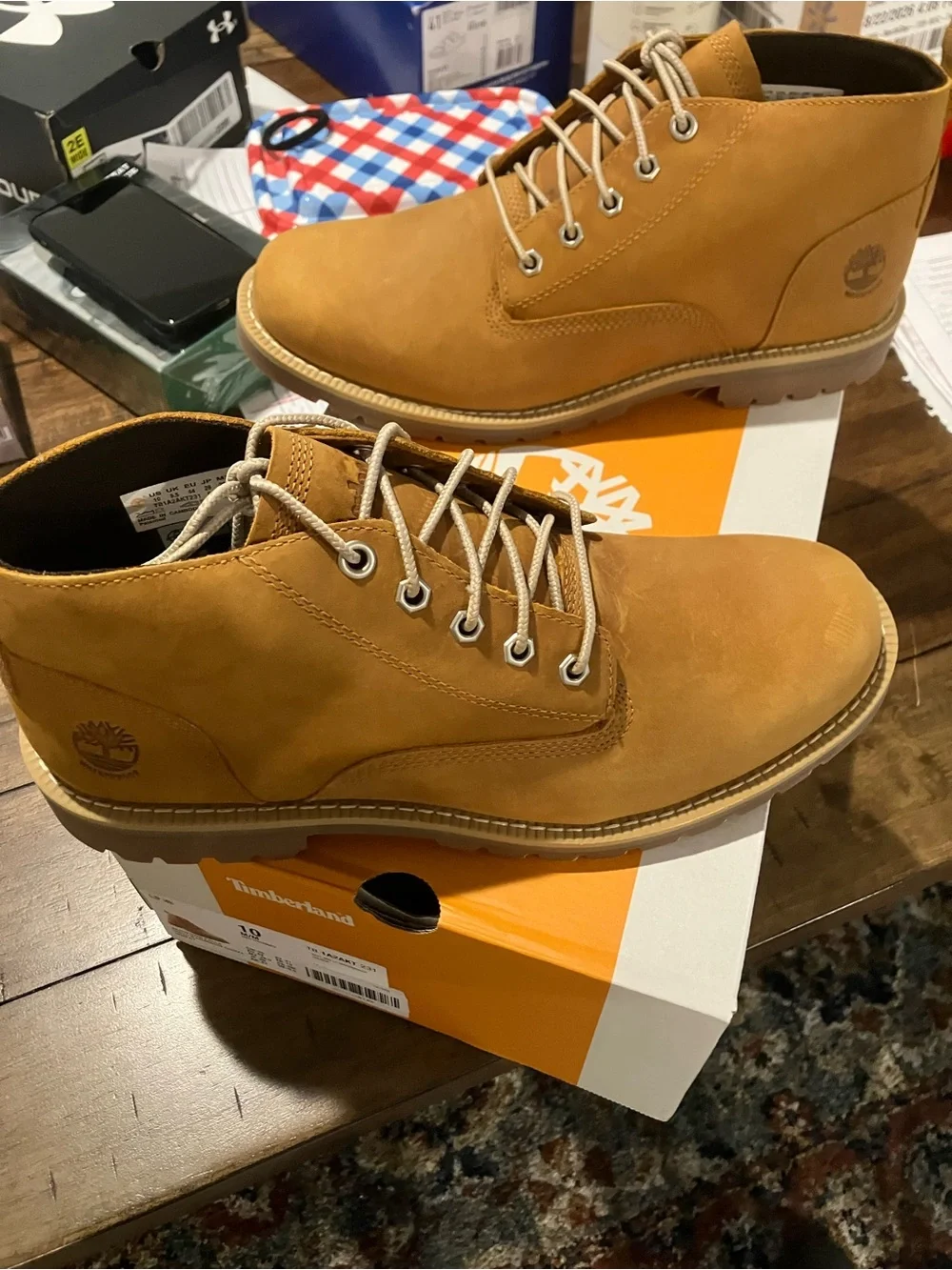 Timberland Men’s redwood Falls Chukka Nubuck Lace-Up Boots Sz 10